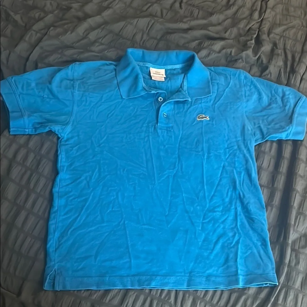 Lacoste Blue Polo Shirt Sporty Piqué Design